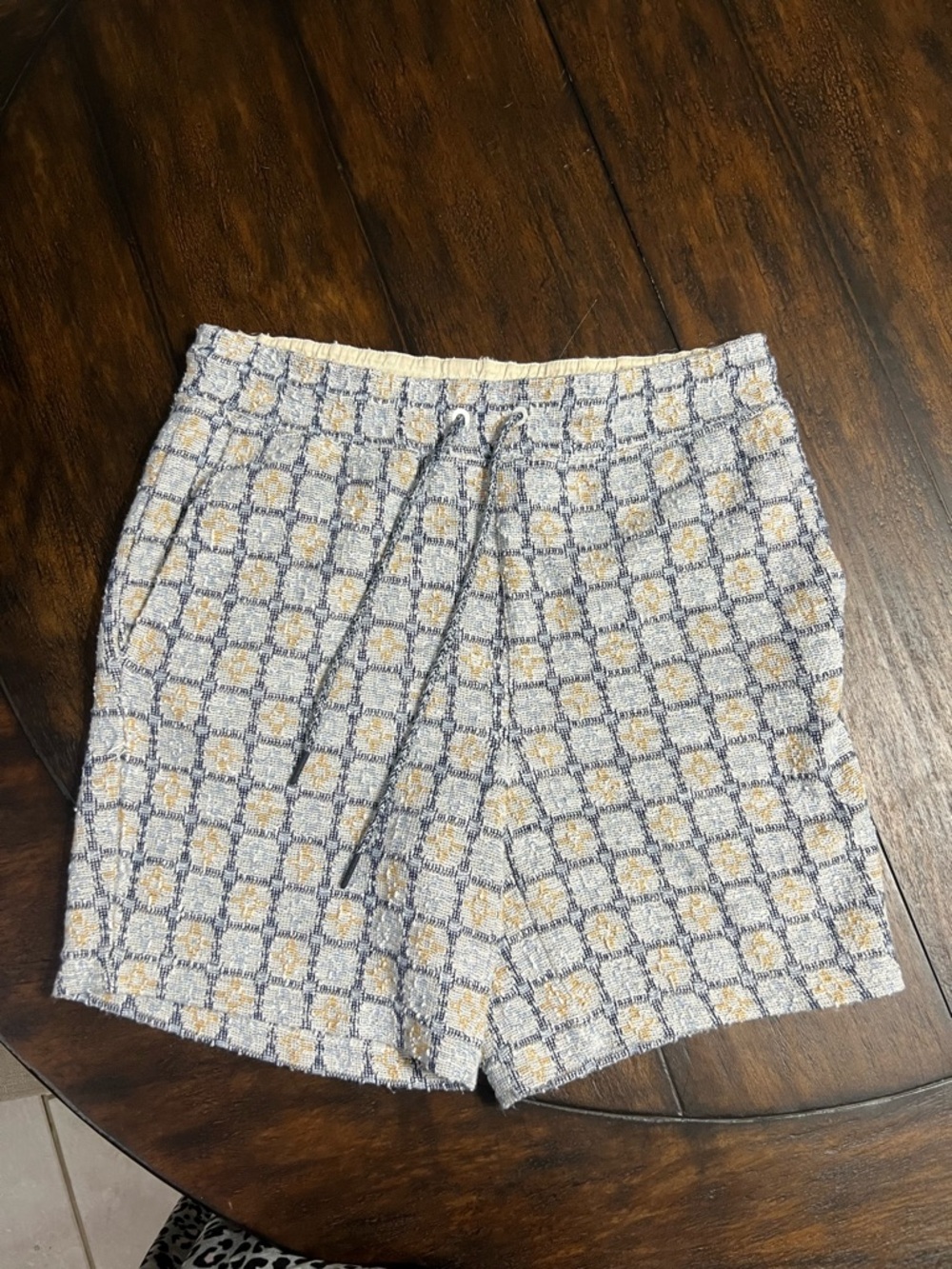ROWM size Sm Young Mens Casual Drawstring Plaid Shorts Pockets Classic Preppy